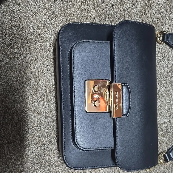 Michael Kors Black and Gold Crossbody Bag - Picture 1 of 8